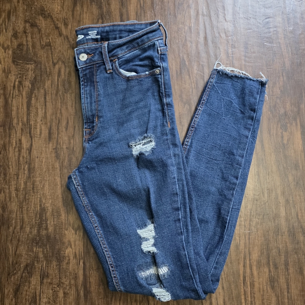 Old Navy Rockstar Super Skinny High Rise Jeans 4 Tall